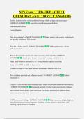 NP3 Exam 1 UPDATED ACTUAL  QUESTIONS AND CORRECT ANSWERS