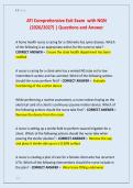 ATI Comprehensive Exit Exam  with NGN  &lpar;2026&sol;2027&rpar; &vert; Questions and Answer 