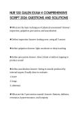 NUR 155 GALEN EXAM 4 COMPREHENSIVE SCRIPT 2026 QUESTIONS AND SOLUTIONS