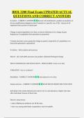 BIOL 2200 Final Exam UPDATED ACTUAL  QUESTIONS AND CORRECT ANSWERS