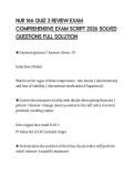 NUR 166 QUIZ 3 REVIEW EXAM COMPREHENSIVE EXAM SCRIPT 2026 SOLVED QUESTIONS FULL SOLUTION
