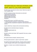 PATHOPHYSIOLOGY PORTAGE INTENSIVE EXAM SCRIPT 2026 FULL SOLUTION COMPILATION