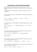 N120 MAJOR QUIZ 1 EXAM QUESTIONS AND ANSWERS