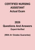 CNA Actual Exam 2026 &vert; Certified Nursing Assistant Study & Practice Guide