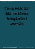 Chemistry Module 3 Study Guide &ndash; Ionic & Covalent Bonding Questions & Answers &vert; 2026