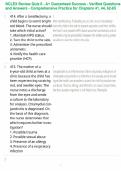 NCLEX Review Quiz 6 - A&plus; Guaranteed Success - Verified Questions and Answers - Comprehensive Practice for Chapters 41&comma; 44&comma; 62-65