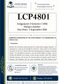 LCP4801 Assignment 2 &lpar;100&percnt; QUALITY ANSWERS&rpar; Semester 2 2026