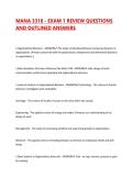 MANA 3318 EXAMS PACKAGE