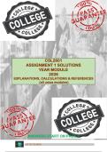 CSL2601 - ASSIGNMENT 1 SOLUTIONS &lpar; SEMESTER 1 2026 &rpar;