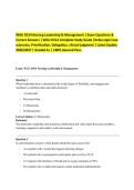 WGU D514 Nursing Leadership & Management &vert; Exam Questions & Correct Answers &vert; WGU D514 Complete Study Guide &vert;Nclex-style Case scenarios&comma; Prioritization&comma; Delegation&comma; clinical judgment &vert; Latest Update 2026&sol;2027 &vert; Graded A&plus; &vert; 100&percnt; Assured Pass&period;
