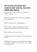 NUR 334 FINAL EXAM REVIEW 2026 COMPLETE STUDY GUIDE FULL SOLUTIONS VERIFIED NEW UPDATE A&plus;