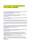 ITN 262 FINAL EXAM QUESTIONS WITH 100&percnt; CORRECT ANSWERS 