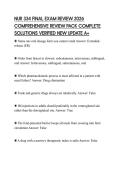 NUR 334 FINAL EXAM REVIEW 2026 COMPREHENSIVE REVIEW PACK COMPLETE SOLUTIONS VERIFIED NEW UPDATE A&plus;