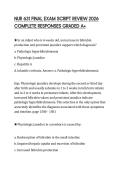 NUR 631 FINAL EXAM SCRIPT REVIEW 2026 COMPLETE RESPONSES GRADED A&plus;