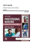 TEST BANK&lowbar;&lowbar;Professional Nursing&colon; Concepts & Challenges 10th Edition by Beth Black &comma; ISBN&colon; 9780323776653 &vert;All Chapters Included&vert; Guide A&plus;