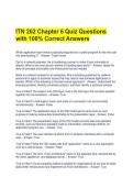 ITN 262 Chapter 6 Quiz Questions with 100&percnt; Correct Answers 