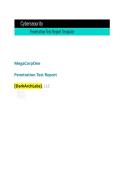 Cyber Security Bootcamp &ndash; Penetration Test Report&comma; MegaCorpOne &ndash; Complete Ethical Hacking & Exploitation Report