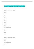 NIHSS GROUP A &vert; PATIENTS 1-6  