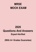 MRSE 2026 Mock Exam &vert; Certification Practice Test & Study Guide