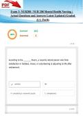 Exam 3&colon; NUR208 &sol; NUR 208 Mental Health Nursing &vert; Actual Questions and Answers Latest Updated 2026&sol;2027 &lpar;Graded A&plus;&rpar;- Fortis