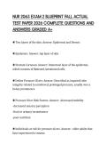 NUR 2063 EXAM 2 BLUEPRINT FALL ACTUAL TEST PAPER 2026 COMPLETE QUESTIONS AND ANSWERS GRADED A&plus;