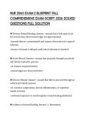 NUR 2063 EXAM 2 BLUEPRINT FALL COMPREHENSIVE EXAM SCRIPT 2026 SOLVED QUESTIONS FULL SOLUTION