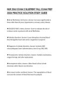 NUR 2063 EXAM 2 BLUEPRINT FALL EXAM PREP 2026 PRACTICE SOLUTION STUDY GUIDE