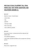 NUR 2063 EXAM 2 BLUEPRINT FALL FINAL PAPER 2026 TEST PAPER QUESTIONS AND SOLUTIONS GRADED A&plus;