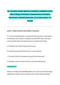 NU 155 FINAL EXAM&colon; MEDICAL-SURGICAL NURSING I 2026 &vert; Galen College of Nursing &vert; Comprehensive Cumulative Assessment &vert; Detailed Rationales &vert; Pass Guaranteed - A&plus; Graded