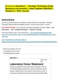 ESS 101 B Au Laboratory 1 &colon; Geologic Techniques Exam Questions and Answers &vert; Latest Updated 2026&sol;2027 &vert; Graded A&plus; &vert; 100&percnt; Correct&period;