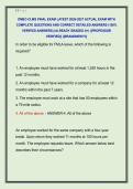 DMEC-CLMS FINAL EXAM LATEST 2026-2027 ACTUAL EXAM WITH  COMPLETE QUESTIONS AND CORRECT DETAILED ANSWERS &lpar;100&percnt;  VERIFIED ANSWERS&rpar; &vert;ALREADY GRADED A&plus;&vert; &vert;&vert;PROFESSOR  VERIFIED&vert;&vert; &vert;&vert;BRANDNEW&excl;&excl;&excl;&vert;&vert; 