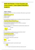 NURS 5432 Modules 1-6 Exam Questions and Correct Answers &vert; Latest Updated 2026&sol;2027 &vert; Graded A&plus;&period;