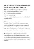 NUR 2571 ATI FULL TEST 2026 QUESTIONS AND SOLUTIONS FIRST ATTEMPT SCORED A
