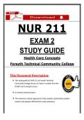 NUR 211 Exam 2 Study Guide &vert; 2026&sol;2027 &vert; Health Care Concepts &vert; Forsyth Tech