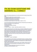 ITN 262 EXAM QUESTIONS AND ANSWERS ALL CORRECT