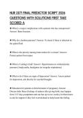 NUR 2571 FINAL PREDICTOR SCRIPT 2026 QUESTIONS WITH SOLUTIONS FIRST TAKE SCORED A