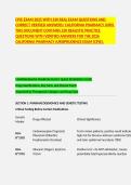 CPJE EXAM 2025 WITH 230 REAL EXAM QUESTIONS AND CORRECT VERIFIED ANSWERS&sol; CALIFORNIA PHARMACY JURIS 