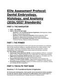 Elite Dental Embryology&comma; Histology & Anatomy Test Bank  &lpar;2026&sol;2027&rpar; &vert; Clinical Case Simulations & 2017&sol;2026 AAP Staging Guide