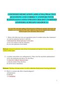 CERTIFIED MEDICATION AIDE &lpar;CMA&rpar; PRACTICE  QUESTIONS AND CORRECT ANSWERS WITH RATIONALES LATES UPDATES 2026-2027 &lpar;VERIFIED ANSWERS&rpar; ALREADY GRADED A&plus;