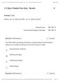 PSY 225-15900-M01 Health Psychology 2026 C-1 &vert; PSY225 1-2 Quiz&colon; Module One Quiz &vert; Answered  Attempt Score 40 &sol; 40 - A &vert; Southern New Hampshire University&period;