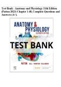 Anatomy and Physiology 11th Edition Patton  Test Bank 