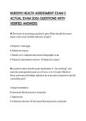 NUR2092 HEALTH ASSESSMENT EXAM 2 ACTUAL EXAM 2026 QUESTIONS WITH VERIFIED ANSWERS