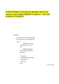 NUR 6310 Module 2 Test Exam &num;1 Questions and Correct Answers &vert; Latest Update 2026&sol;2027 &vert; Graded A&plus; - WILLIAM PATERSON UNIVERSITY