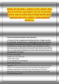 NR548&sol; NR 548 EXAM 1&colon; NEWEST LATEST UPDATE 2025&sol; 2026 PSYCHIATRIC ASSESSMENT FOR THE PSYCHIATRICMENTAL HEALTH NURSE PRACTITIONER REVIEW WEEK 1&2QUESTIONS WITH CORRECT VERIED ANSWERS GRADED A&plus;