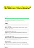 SPED 5313 Week 5 Exam Questions and Correct Answers &vert; Latest Updated 2026&sol;2027 &vert; Graded A&plus; &vert; 100&percnt; Verified&period;