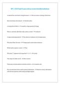 IPC CID Final Exam with accurate detailed solutions
