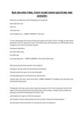 NUR 504 APEA FINAL STUDY GUIDE EXAM QUESTIONS AND ANSWERS