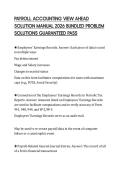 PAYROLL ACCOUNTING VIEW AHEAD SOLUTION MANUAL 2026 BUNDLED PROBLEM SOLUTIONS GUARANTEED PASS