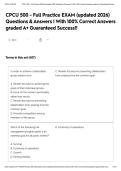 CPCU 500 - Full Practice EXAM &lpar;updated 2026&rpar; Questions & Answers &vert; With 100&percnt; Correct Answers graded A&plus; Guaranteed Success&excl;&excl;