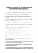 PCAB-AMO TEST LATEST ACTUAL EXAM PAPER 2026 QUESTIONS WITH ANSWERS GRADED A&plus;